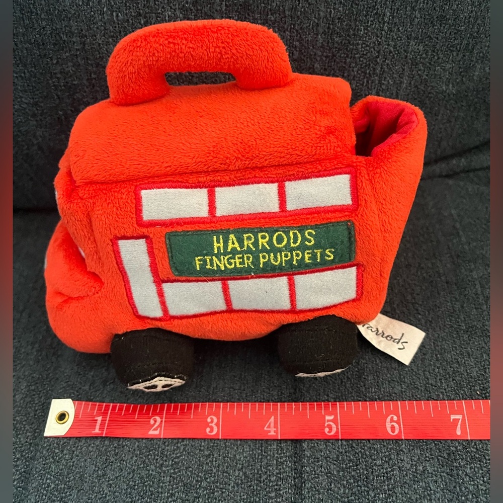 Harrod’s Bears Day Out finger puppet plush bus with 3 bears. 2007 - Picture 15 of 16